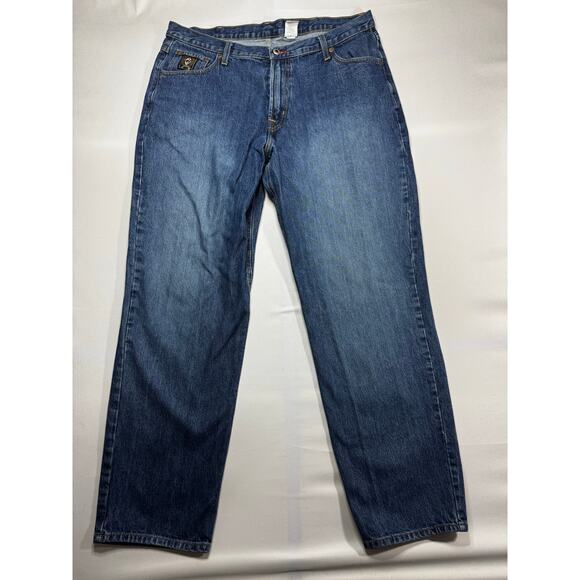 Cinch Men's Straight Leg Western Blue Denim Jeans - Size 40x34 (40x33.5) - Picture 1 of 5